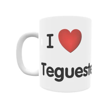 Taza - I ❤ Tegueste Regalo original y funcional. Taza personalizada de tu localidad.