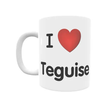 Taza - I ❤ Teguise Regalo original y funcional. Taza personalizada de tu localidad.