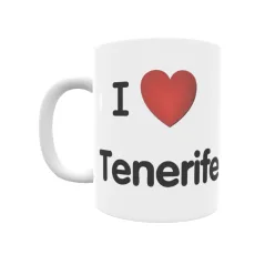 Taza - I ❤ Tenerife Regalo original y funcional. Taza personalizada de tu localidad.