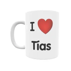 Taza - I ❤ Tías Regalo original y funcional. Taza personalizada de tu localidad.