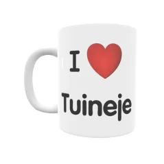 Taza - I ❤ Tuineje Regalo original y funcional. Taza personalizada de tu localidad.