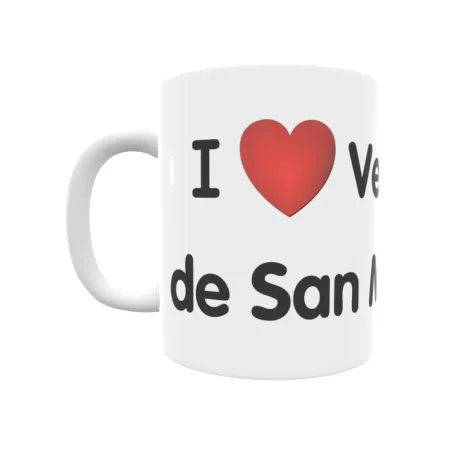 Taza - I ❤ Vega de San Mateo Regalo original y funcional. Taza personalizada de tu localidad.