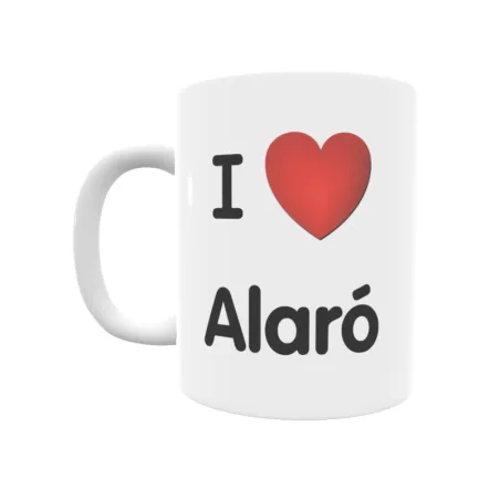 Taza - I ❤ Alaró Regalo original y funcional. Taza personalizada de tu localidad.