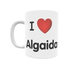 Taza - I ❤ Algaida Regalo original y funcional. Taza personalizada de tu localidad.