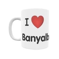 Taza - I ❤ Banyalbufar Regalo original y funcional. Taza personalizada de tu localidad.