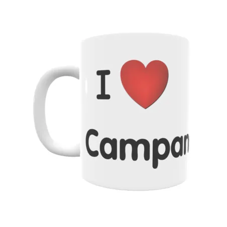 Taza - I ❤ Campanet Regalo original y funcional. Taza personalizada de tu localidad.