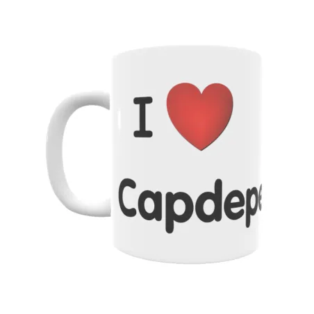 Taza - I ❤ Capdepera Regalo original y funcional. Taza personalizada de tu localidad.