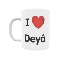 Taza - I ❤ Deyá Regalo original y funcional. Taza personalizada de tu localidad.