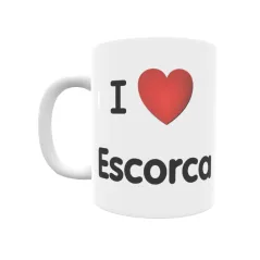 Taza - I ❤ Escorca Regalo original y funcional. Taza personalizada de tu localidad.