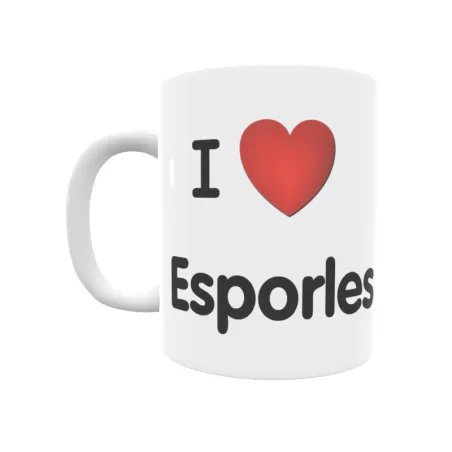 Taza - I ❤ Esporles Regalo original y funcional. Taza personalizada de tu localidad.