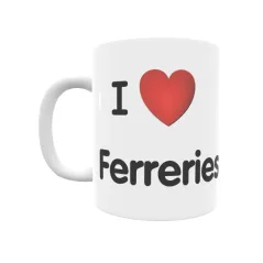 Taza - I ❤ Ferreries Regalo original y funcional. Taza personalizada de tu localidad.