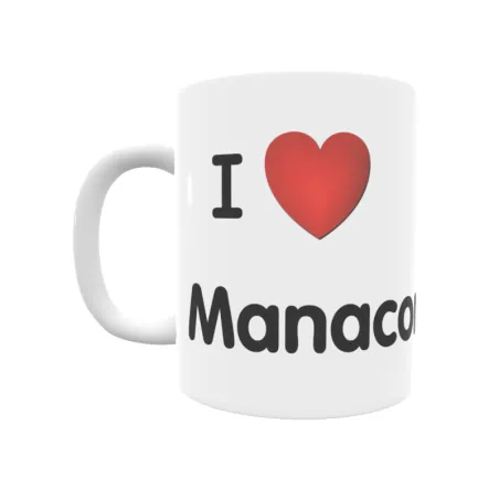 Taza - I ❤ Manacor Regalo original y funcional. Taza personalizada de tu localidad.