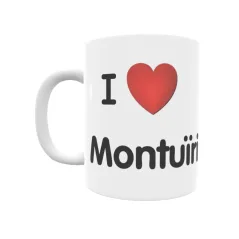 Taza - I ❤ Montuïri Regalo original y funcional. Taza personalizada de tu localidad.