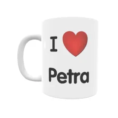 Taza - I ❤ Petra Regalo original y funcional. Taza personalizada de tu localidad.