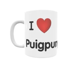 Taza - I ❤ Puigpunyent Regalo original y funcional. Taza personalizada de tu localidad.