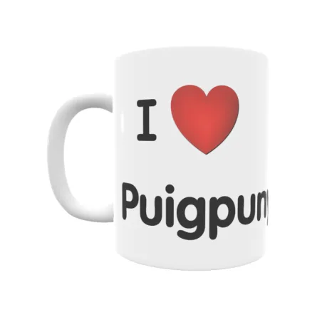 Taza - I ❤ Puigpunyent Regalo original y funcional. Taza personalizada de tu localidad.