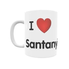 Taza - I ❤ Santanyí Regalo original y funcional. Taza personalizada de tu localidad.