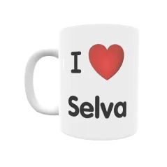 Taza - I ❤ Selva Regalo original y funcional. Taza personalizada de tu localidad.