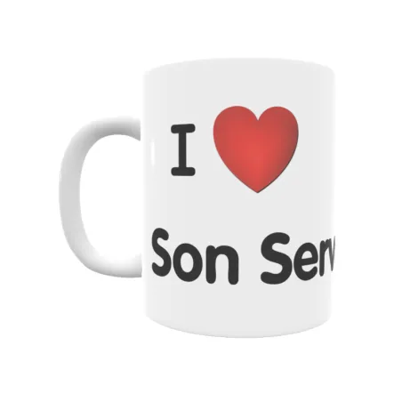 Taza - I ❤ Son Servera Regalo original y funcional. Taza personalizada de tu localidad.