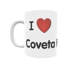 Taza - I ❤ Coveta Fumà Regalo original y funcional. Taza personalizada de tu localidad.