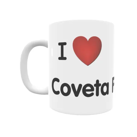 Taza - I ❤ Coveta Fumà Regalo original y funcional. Taza personalizada de tu localidad.