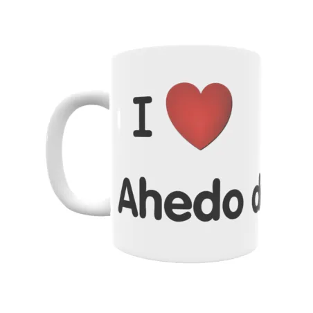 Taza - I ❤ Ahedo de Angulo Regalo original y funcional. Taza personalizada de tu localidad.