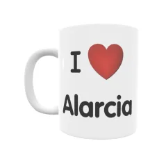 Taza - I ❤ Alarcia Regalo original y funcional. Taza personalizada de tu localidad.