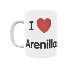 Taza - I ❤ Arenillas de Muñó Regalo original y funcional. Taza personalizada de tu localidad.