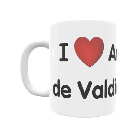 Taza - I ❤ Arroyo de Valdivielso Regalo original y funcional. Taza personalizada de tu localidad.