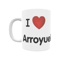 Taza - I ❤ Arroyuelo Regalo original y funcional. Taza personalizada de tu localidad.