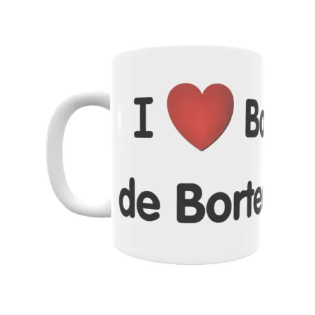 Taza - I ❤ Barcenas de Bortedo Regalo original y funcional. Taza personalizada de tu localidad.