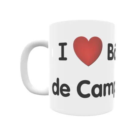 Taza - I ❤ Bárcenas de Campillo Regalo original y funcional. Taza personalizada de tu localidad.