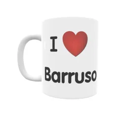 Taza - I ❤ Barruso Regalo original y funcional. Taza personalizada de tu localidad.