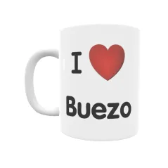 Taza - I ❤ Buezo Regalo original y funcional. Taza personalizada de tu localidad.