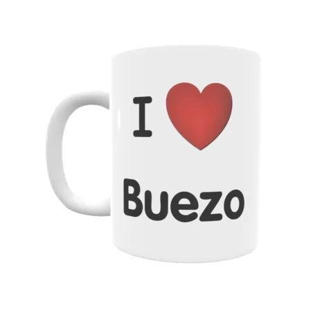 Taza - I ❤ Buezo Regalo original y funcional. Taza personalizada de tu localidad.