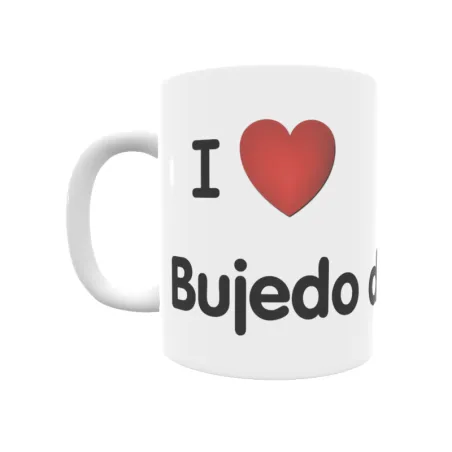 Taza - I ❤ Bujedo de Juarros Regalo original y funcional. Taza personalizada de tu localidad.