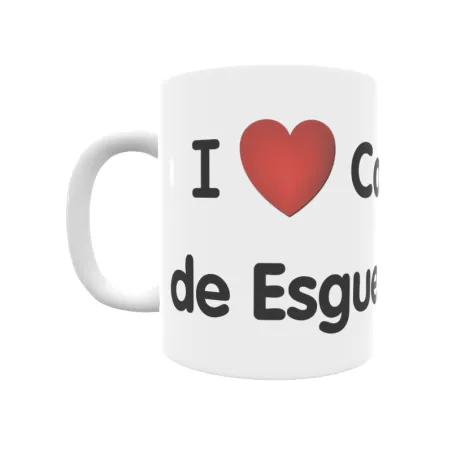 Taza - I ❤ Cabañas de Esgueva Regalo original y funcional. Taza personalizada de tu localidad.