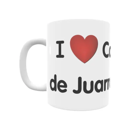 Taza - I ❤ Cabañas de Juarros Regalo original y funcional. Taza personalizada de tu localidad.