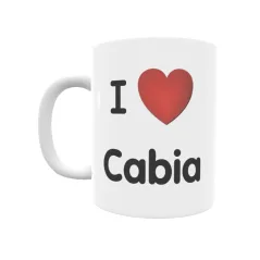 Taza - I ❤ Cabia Regalo original y funcional. Taza personalizada de tu localidad.