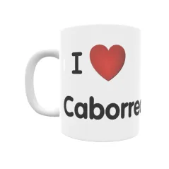 Taza - I ❤ Caborredondo Regalo original y funcional. Taza personalizada de tu localidad.