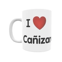 Taza - I ❤ Cañizar de Argaño Regalo original y funcional. Taza personalizada de tu localidad.