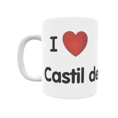 Taza - I ❤ Castil de Lences Regalo original y funcional. Taza personalizada de tu localidad.