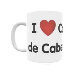 Taza - I ❤ Castrillo de Cabezón Regalo original y funcional. Taza personalizada de tu localidad.