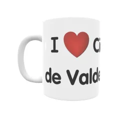 Taza - I ❤ Cidad de Valdeporres Regalo original y funcional. Taza personalizada de tu localidad.