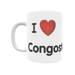 Taza - I ❤ Congosto Regalo original y funcional. Taza personalizada de tu localidad.