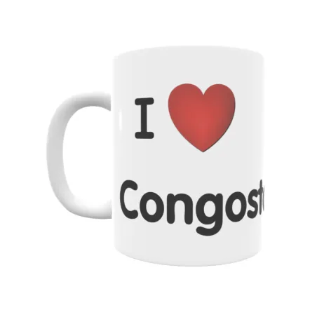 Taza - I ❤ Congosto Regalo original y funcional. Taza personalizada de tu localidad.