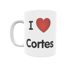 Taza - I ❤ Cortes Regalo original y funcional. Taza personalizada de tu localidad.