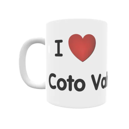 Taza - I ❤ Coto Valverde Regalo original y funcional. Taza personalizada de tu localidad.