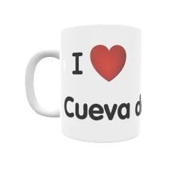 Taza - I ❤ Cueva de Juarros Regalo original y funcional. Taza personalizada de tu localidad.