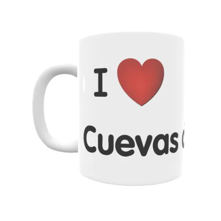 Taza - I ❤ Cuevas de Amaya Regalo original y funcional. Taza personalizada de tu localidad.